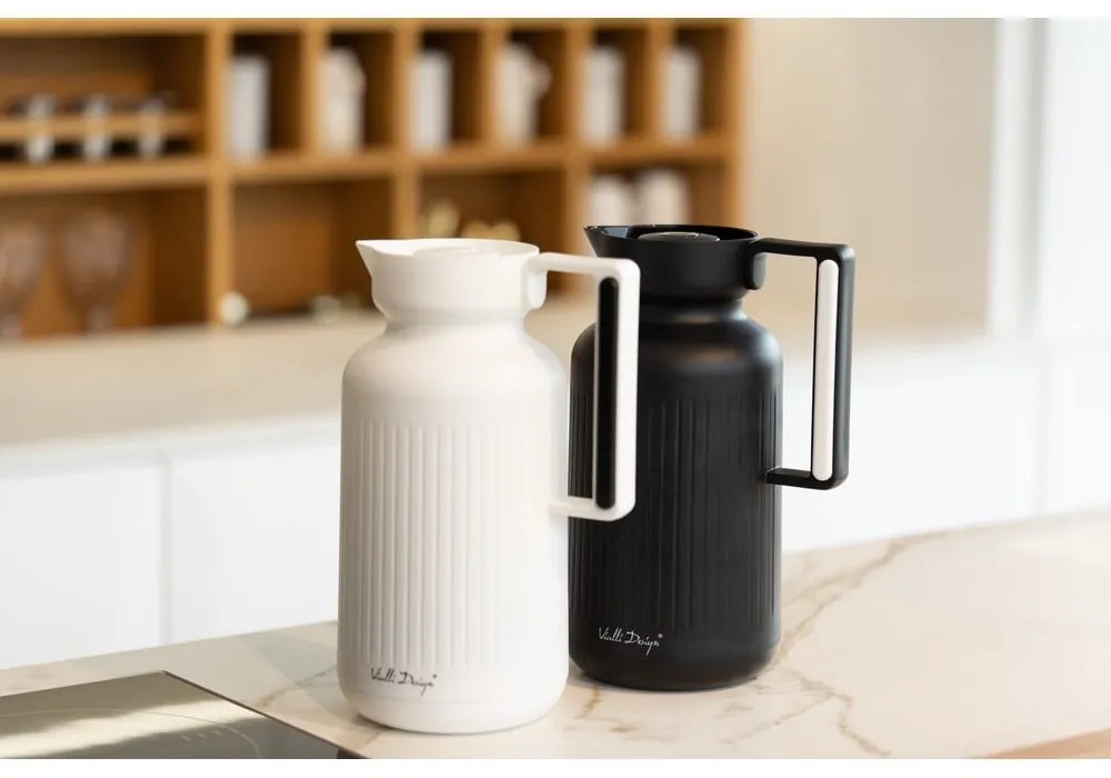 Termos w kolorze matowej czerni 1 l Lungo – Vialli Design