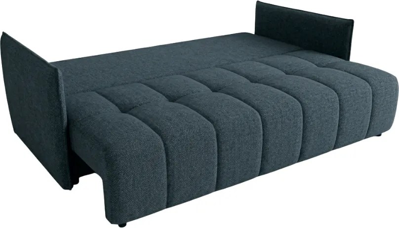 Rozkładana 3-osobowa sofa VELORA 215x103 cm, ciemnoniebieska
