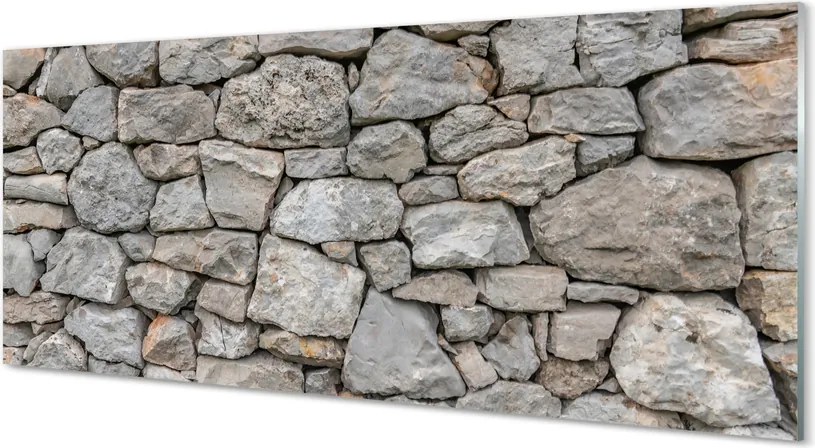 Szkło Ozdobne do Kuchni Tradycyjny Mur Kamienny