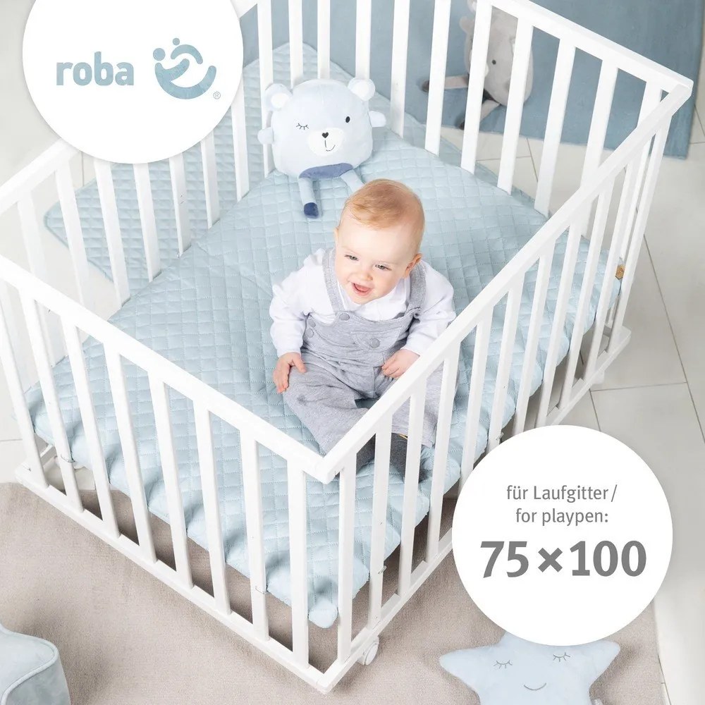 Piankowy materac dziecięcy ze zdejmowanym pokrowcem 95x70 cm Safe Asleep® – Roba