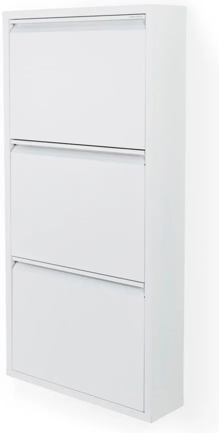Biała metalowa uchylna szafka na buty 50x103x15 cm Billy – Spinder Design