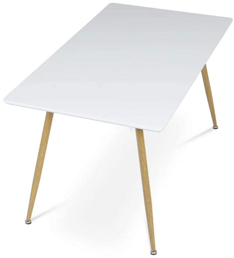 Stół do jadalni 140 x 80 cm, biały