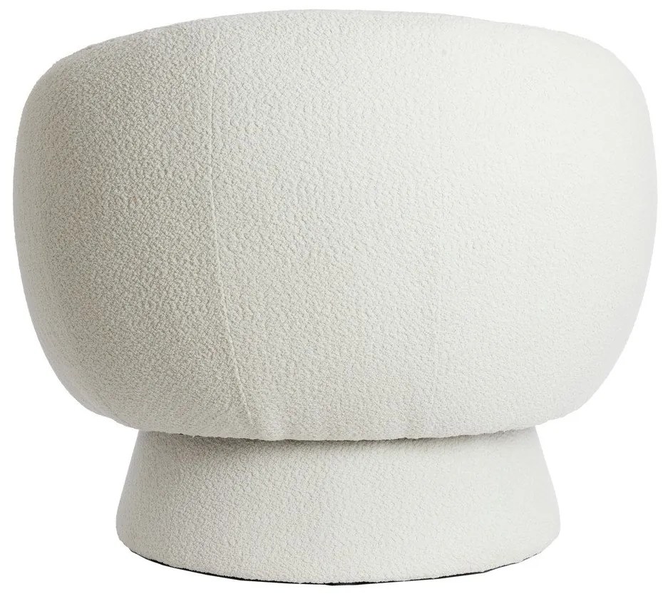 Kremowy fotel z materiału bouclé Avoria – Light &amp; Living