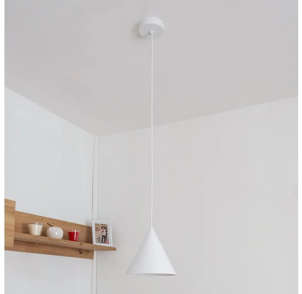 Žyrandol na lince ETNA II 1xE27/15W/230V śr. 18,5 cm biały