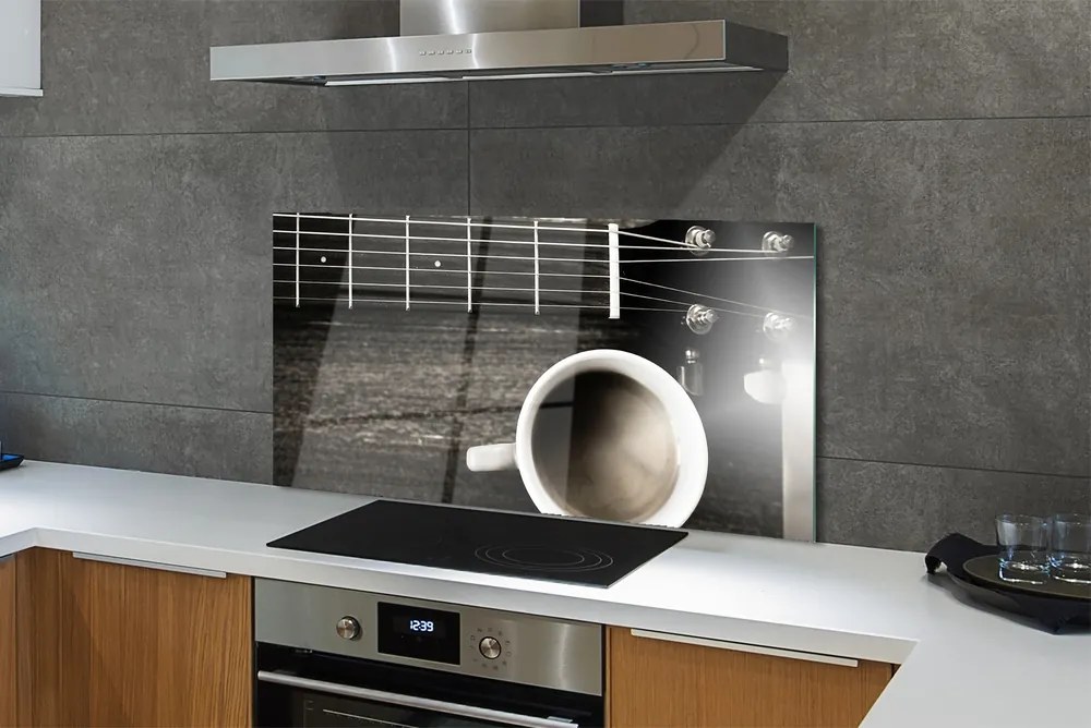 Szklany Panel Kawa gitara