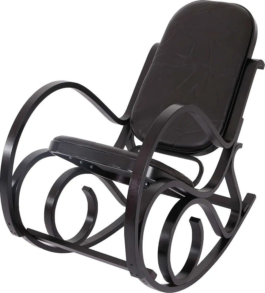 Fotel bujany Gallarate,  wygląd orzecha, brązowa skóra patchworkowa