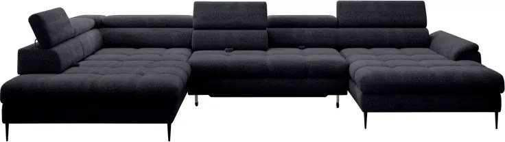 Narożnik EMPOLI XL w układzie U z funkcją spania WERSAL