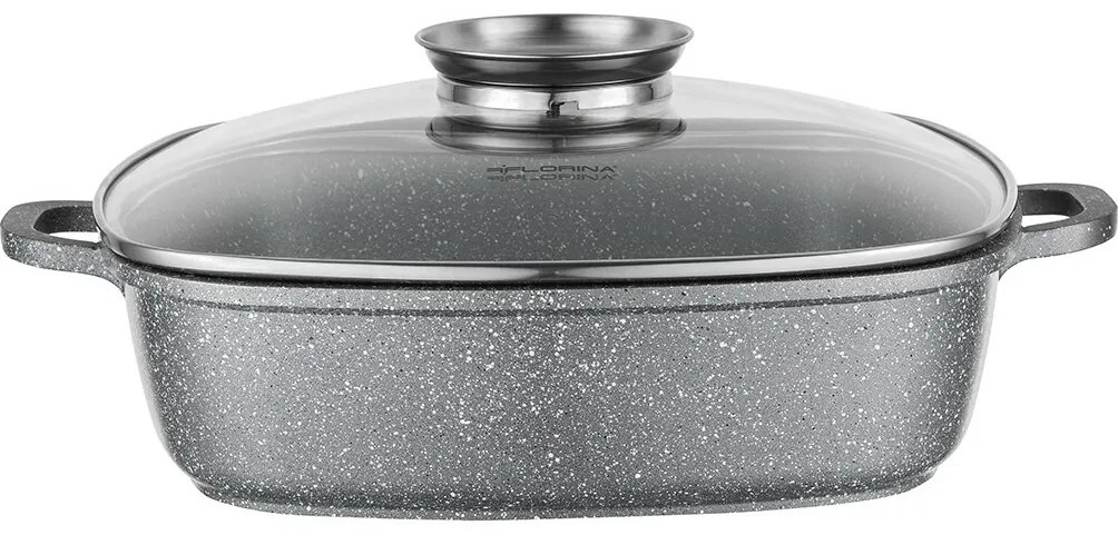 Florina Aluminiowa brytfanna z pokrywką aromatyzującą Lava 3,5 l, 28 × 28 × 7,5 cm