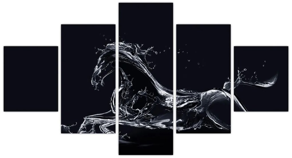 Obraz - Koń i woda (125x70 cm)