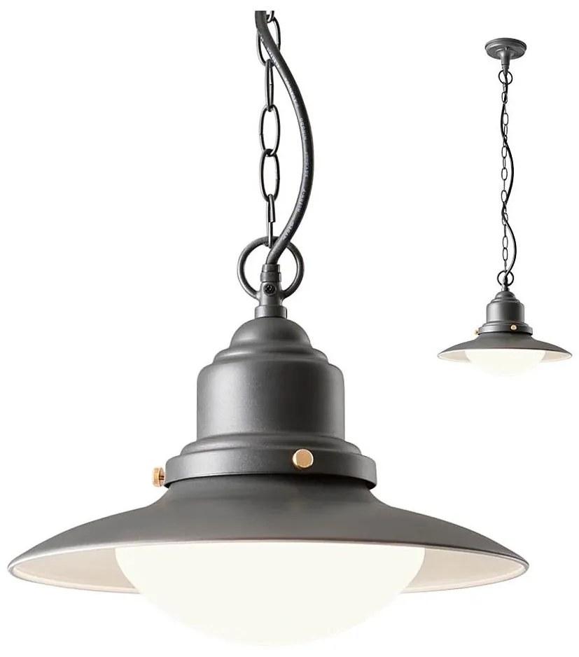 Redo 90094 - Lampa wisząca zewnętrzna na łańcuchu ELIO 1xE27/42W/230V IP44