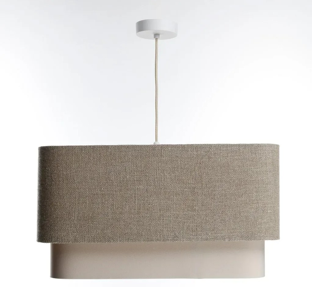 Lampa wisząca KWADRO DUO 009 51x47cm beżowa/kremowa BPS KONCEPT