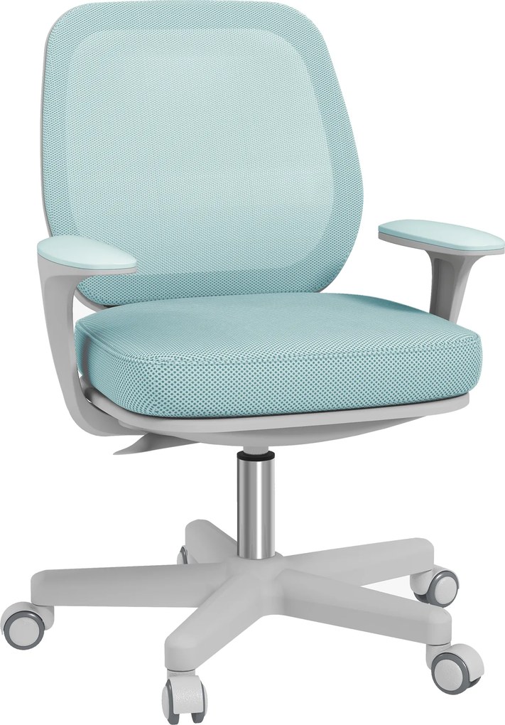 Vinsetto Fotel biurowy, ergonomiczny fotel obrotowy z regulacją wysokości, 55 x 48 x 82,5-94,5 cm, zielony | Aosom PL