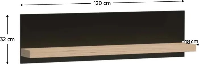 Regał KOLI C-9 120, dąb artisan