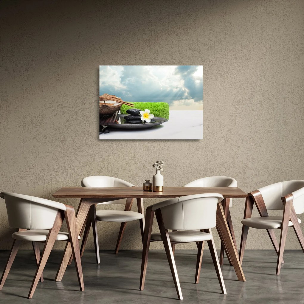 Obraz na szkle - Spa and relakx (70x50 cm)