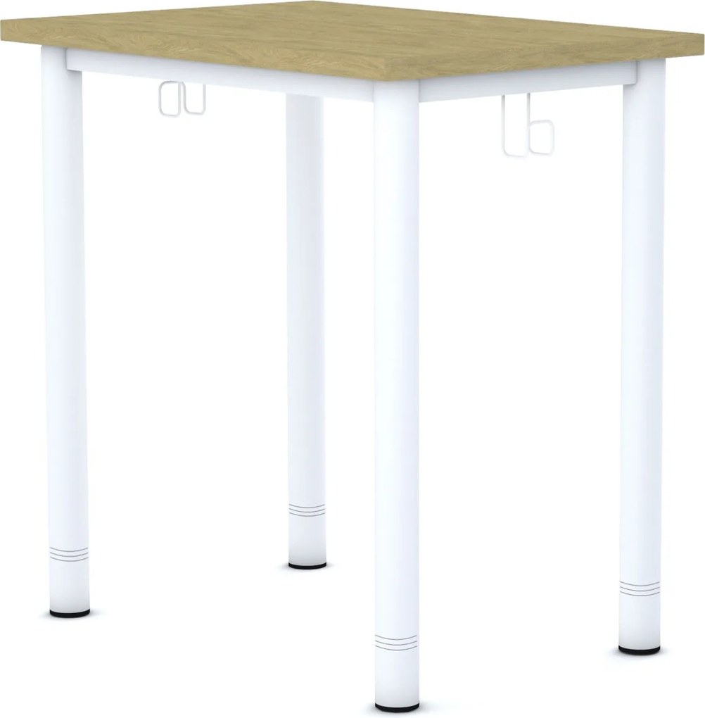Regulowany stolik uczniowski do szkoły i przedszkola Sinum prostokątny 70x50 cm