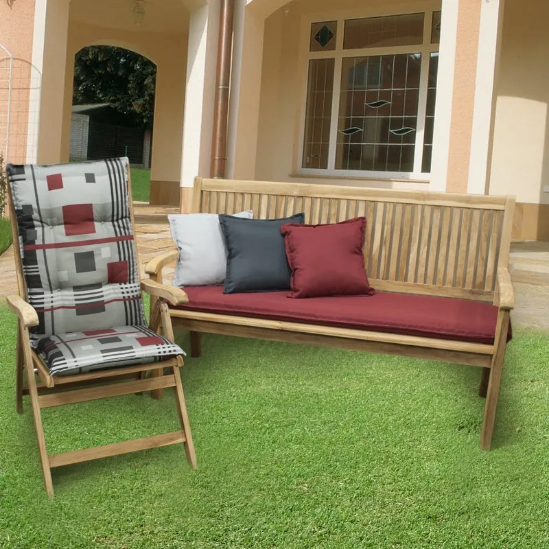 Doppler HIT UNI poduszka na ławkę dwuosobową czerwona