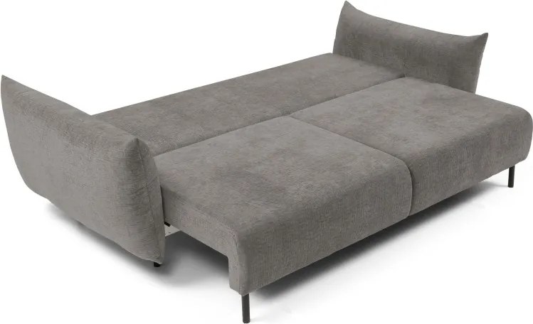 Sofa ADEL z funkcja spania i pojemnikiem JASNY GRAFIT OVER THE HORIZON 90