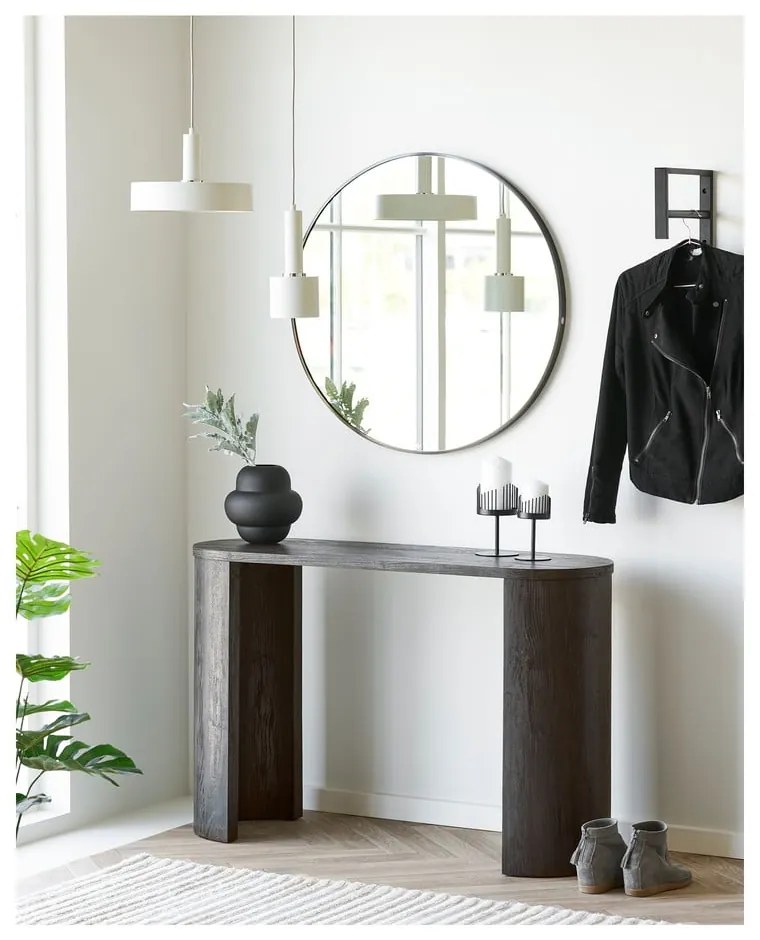 Czarny szklany wazon (wysokość 20 cm) Vera – House Nordic