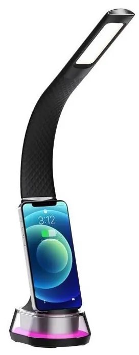 Immax 08973L - LED RGB 7W CORELLA lampa stołowa 12/230V czarna, ściemnialna