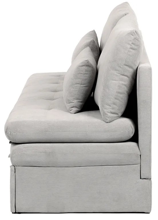 Rozkładana sofa trzyosobowa ASB-4740 BGE2,manżestrowa, beżowa