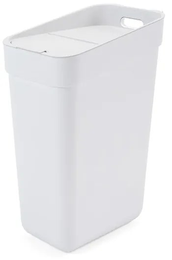 Biały kosz na śmieci do segregacji odpadów z plastiku z recyklingu 30 l Ready To Collect – Curver