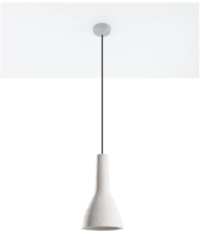 Biała lampa wisząca Sollux Mattia