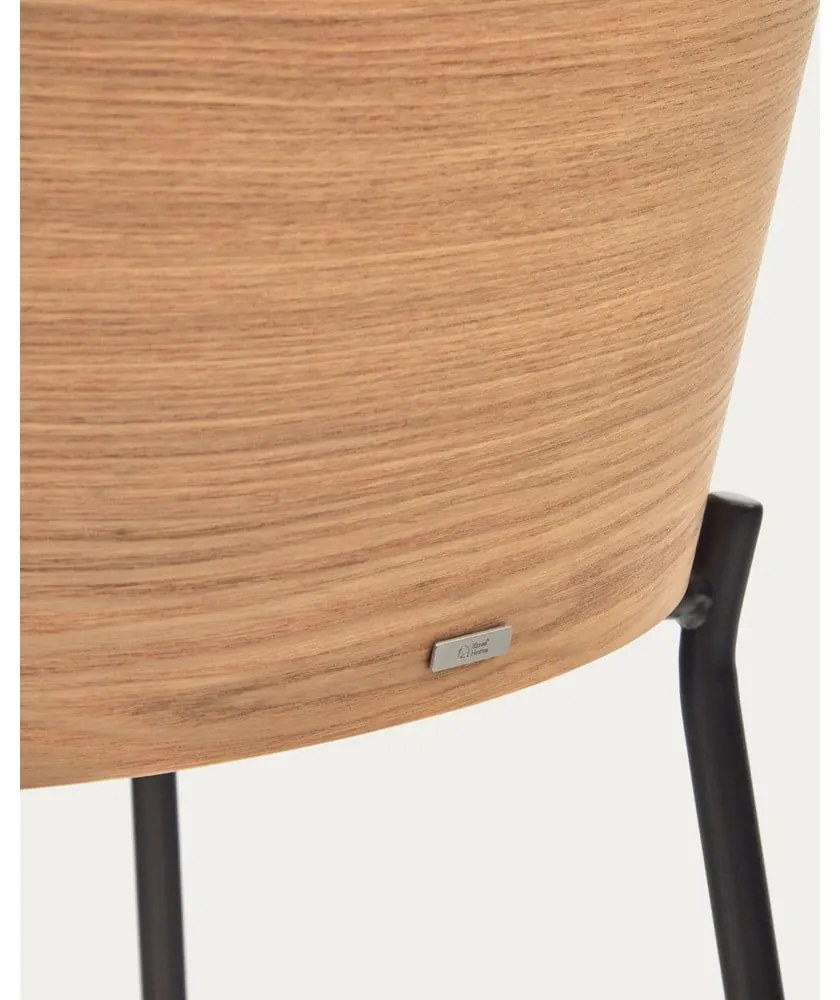 Szaro-naturalny hoker (wysokość siedziska 77 cm) Eamy – Kave Home