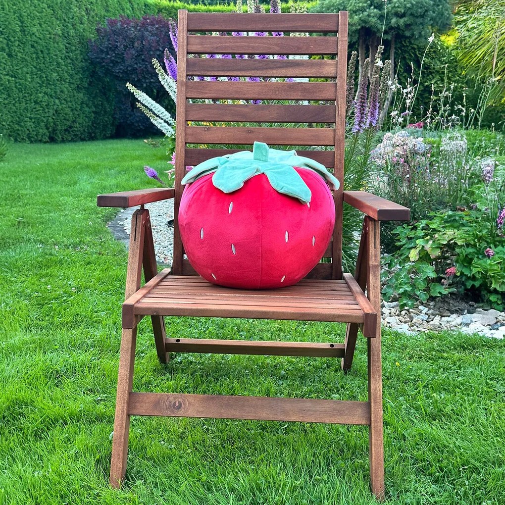 Poduszka Squish Truskawka Lesníček, 35 x 35 x 35 cm