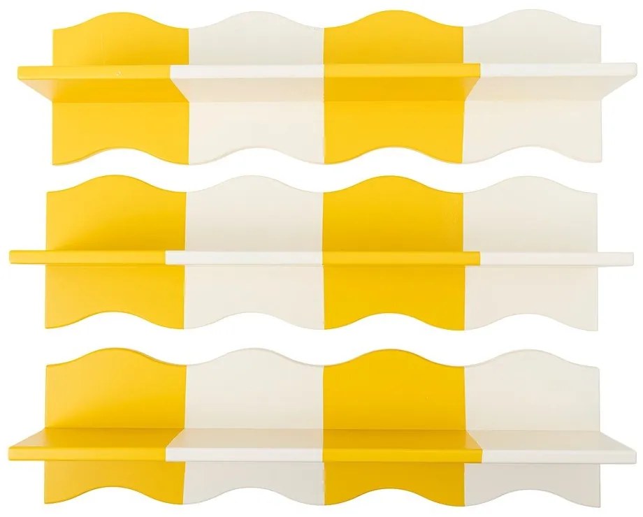 Żółto-biała półka dziecięca 80 cm Bubbi – Bloomingville Mini