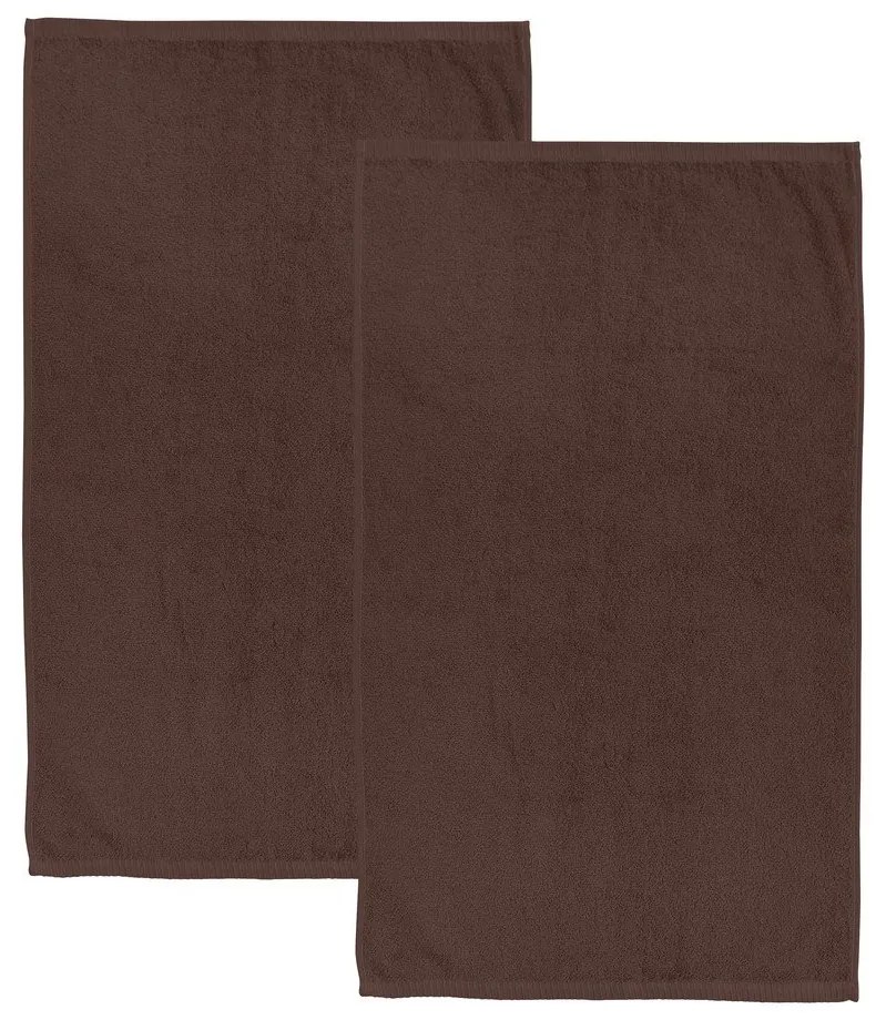Brązowe bawełniane ręczniki kąpielowe szybkoschnące/frotte zestaw 2 szt. 90x140 cm Quick Dry – Catherine Lansfield