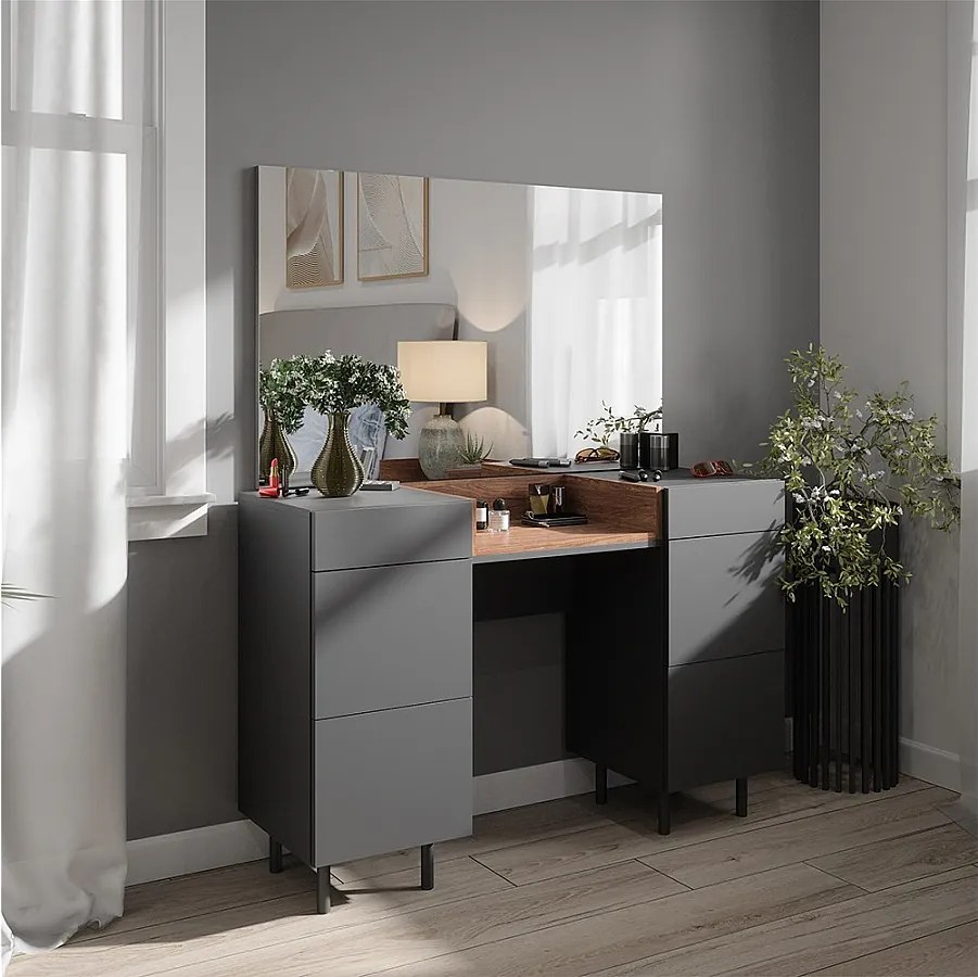 Stolik do przebierania antracyt 120x40x80 anika