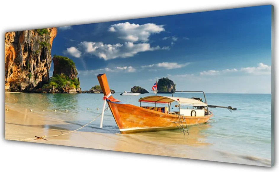 Panel Kuchenny Samotna Łódź Na Falach