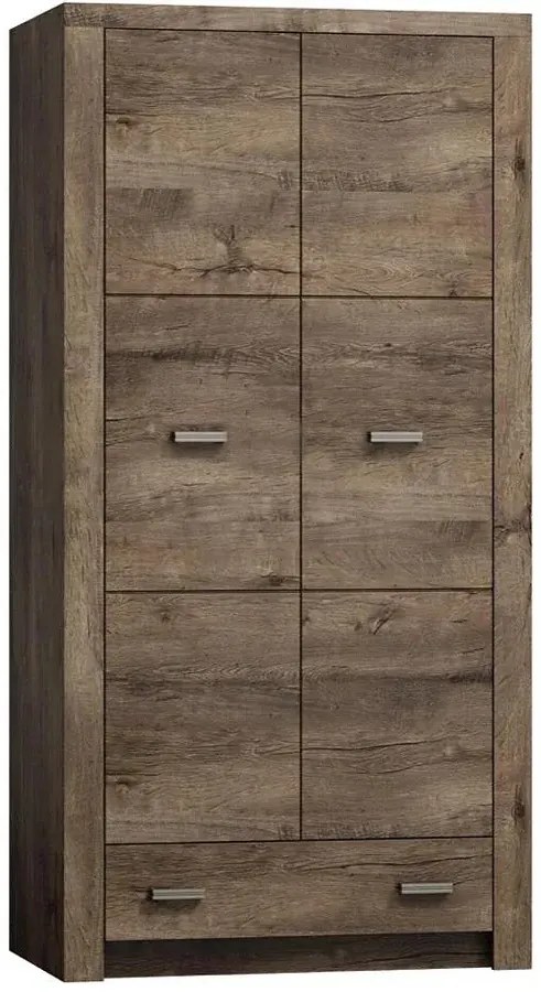 Komplet mebli do sypialni w dekorze jesion ciemny C8-N42