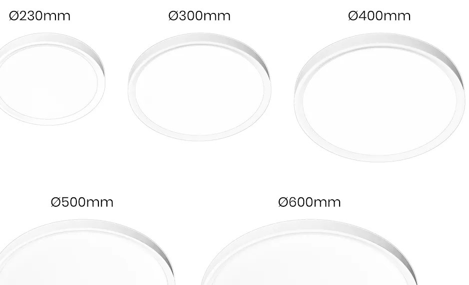 Plafon MAQ 50W 3CCT Biały