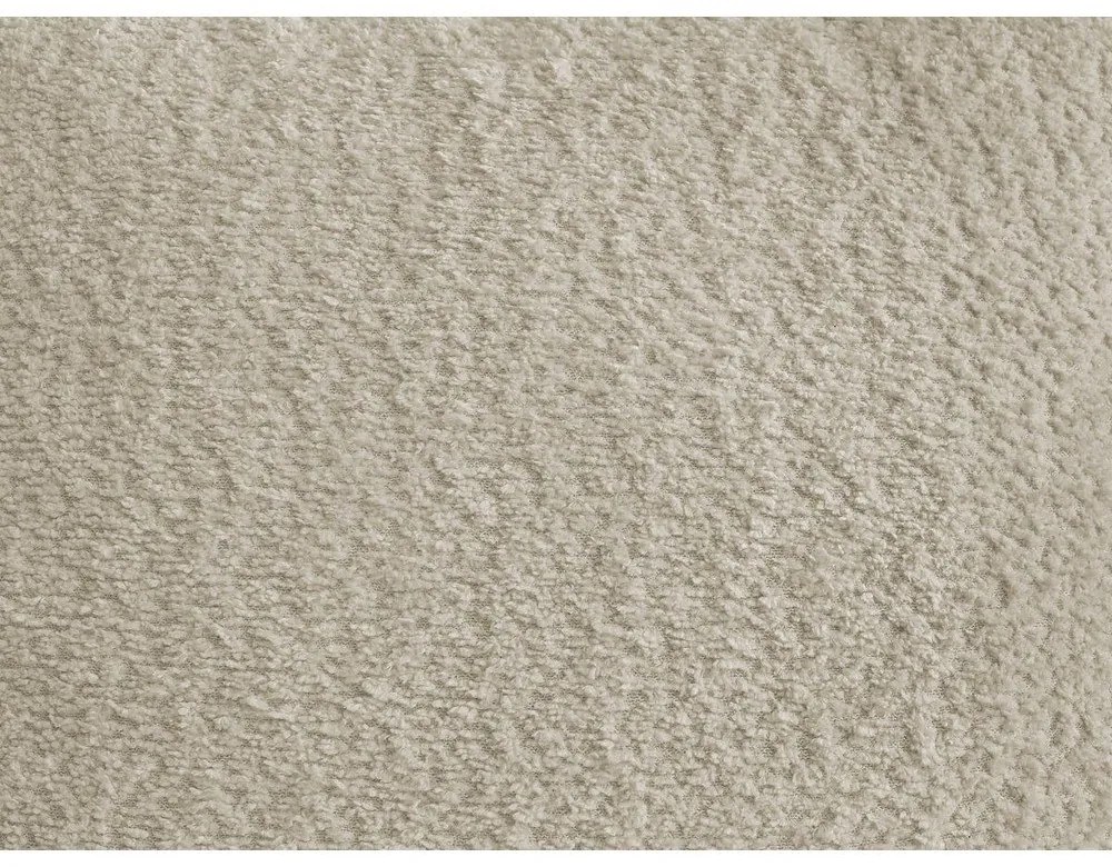 Beżowy podnóżek z materiału bouclé Roxelane – Bobochic Paris