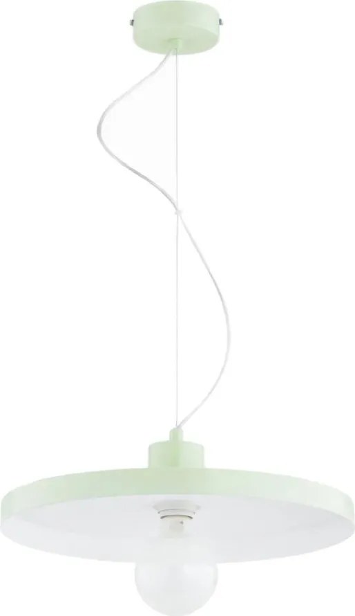 Lampa wisząca na lince ETERI 1xE27/15W/230V miętowa