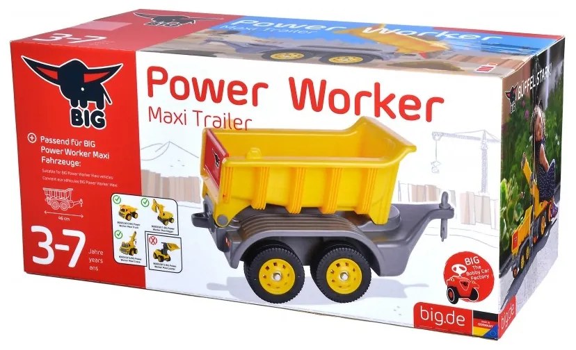 Big przyczepka do jeździków power worker maxi ruchoma platforma