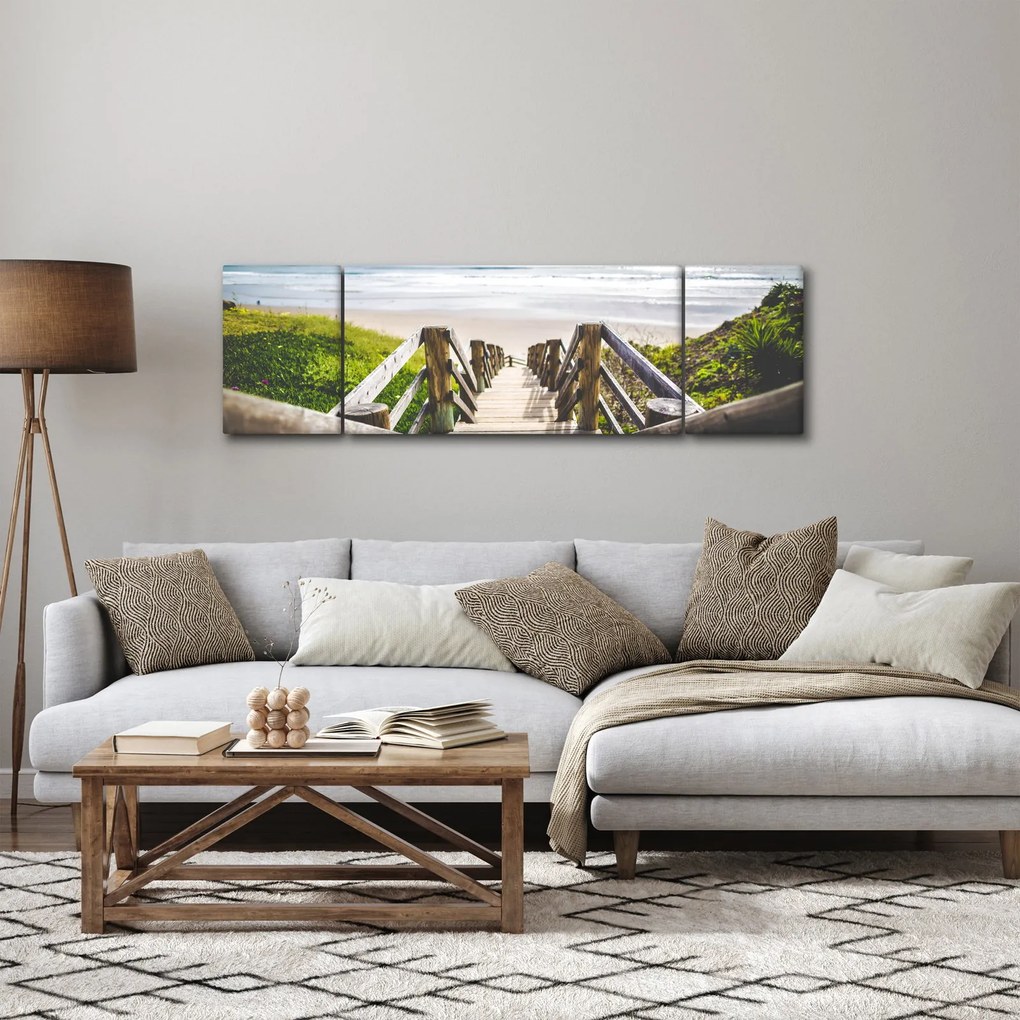 Obraz - Wejście na plażę (170x50 cm)