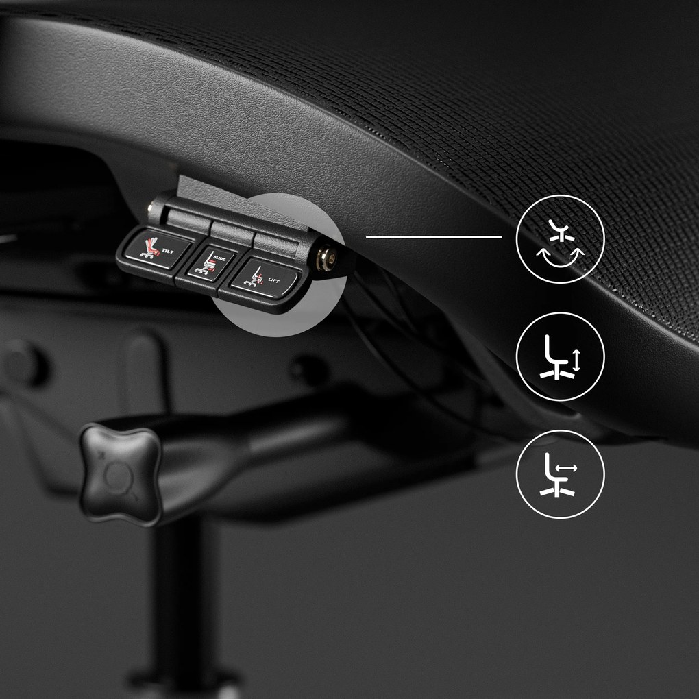 Fotel ergonomiczny czarny Diablo V-Commander