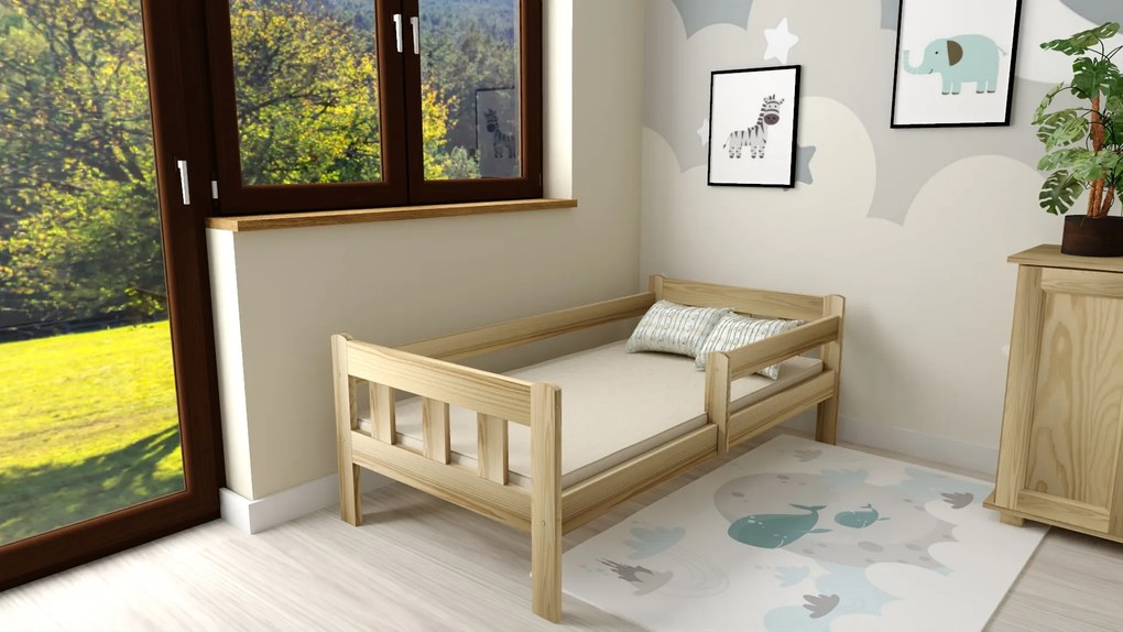 Łóżko dziecięce NESTY 90 x 200 cm, sosna Stelaż: Bez stelaża, Materac: Materac Somnia 18 cm