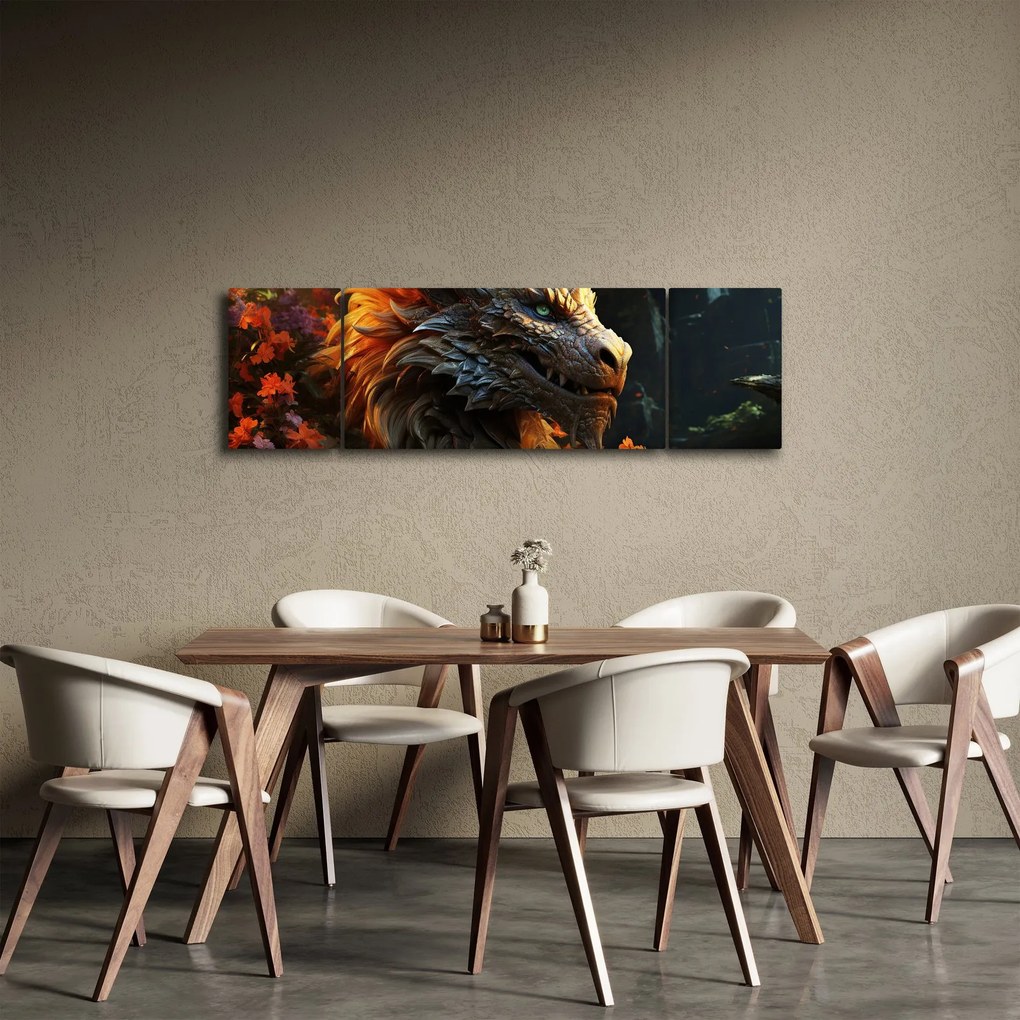 Obraz - Smok (170x50 cm)