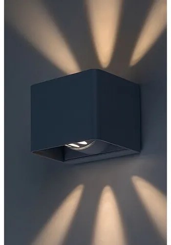 Rabalux 77170 zewnętrzna lampa ścienna LEDHallstatt, 10 W, szara
