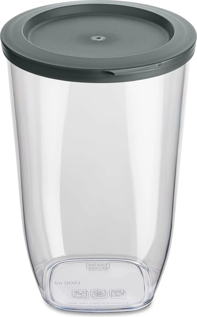 Pojemnik plastikowy na żywność sypką CONNECT, hermetyczny, 1500 ml, KOZIOL