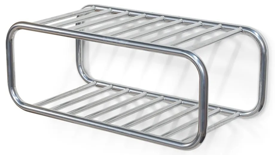 Metalowa wisząca szafka na buty w kolorze srebra 72x28x35 cm Retro – Spinder Design