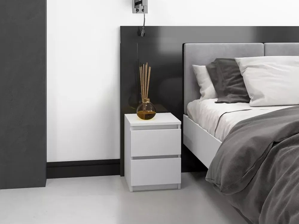 Szafka nocna Malawi z 2 szufladami w kilku kolorach do wyboru