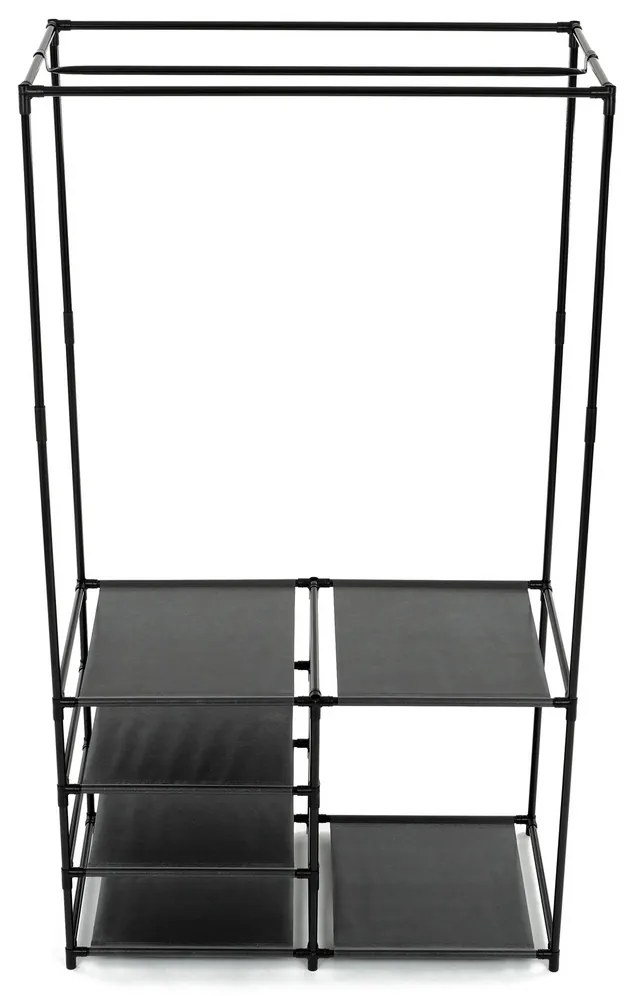 Stojak na ubrania GD-172 BK, metal, czarny