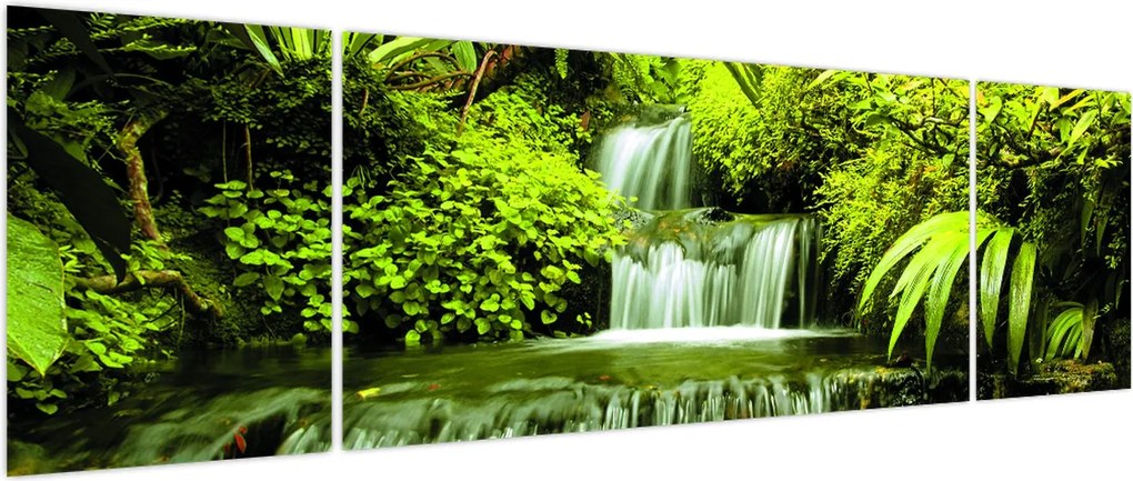 Obraz - Indonezyjskie wodospady (170x50 cm)
