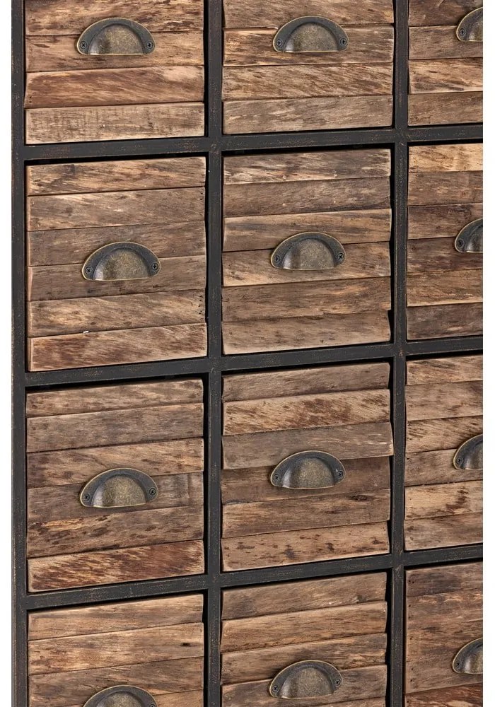 Czarno-brązowa metalowa komoda 60,5x92x33,5 cm Matteo – Bloomingville