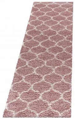 Dywan shaggy Salsa koniczyna różowy 80 cm x 250 cm