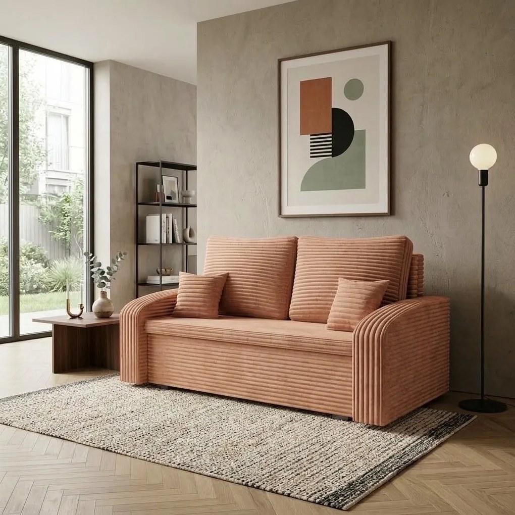 Sofa kanapa 2 os z funkcją spania IKON Beżowy